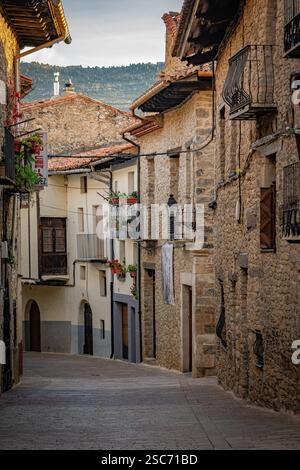Architettura di Cantavieja. Teruel. Spagna. Foto Stock