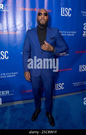 New York, Stati Uniti. 4 febbraio 2025. Jeezy partecipa al 9° Blue Jacket Fashion Show a New York City, USA, il 4 febbraio 2025. (Foto di Thenews2/NurPhoto) crediti: NurPhoto SRL/Alamy Live News Foto Stock