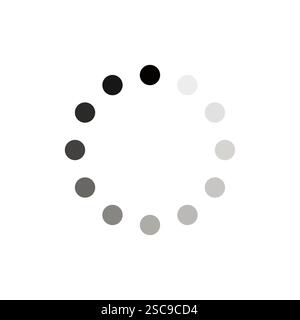 Icona avanzamento barra di caricamento . Icone della barra di caricamento. Set di icone vettoriali della barra di caricamento del sito Web, raccolta caricatore circolare Illustrazione Vettoriale