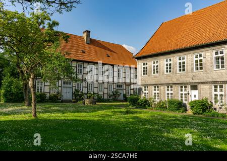 Fachwerkhaus a Lippstadt Fachwerkhaus IM Stift a Lippstadt, Nordrhein-Westfalen, Deutschland, Europa casa in legno IM Stift a Lippstadt, Nort Foto Stock