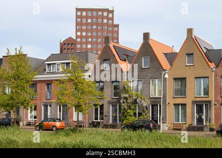 Nuovi e moderni edifici residenziali nel quartiere di Vathorst in Amersfoort. Foto Stock