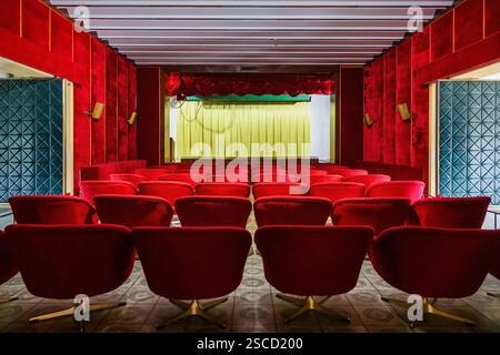 Cinema all'interno del Palazzo dell'indipendenza di ho chi Minh, Vietnam Foto Stock
