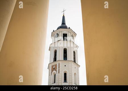 Campanile della cattedrale di Vilnius in Lituania Foto Stock
