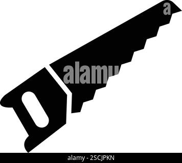 Illustrazione di progettazione dell'icona del vettore sega Illustrazione Vettoriale