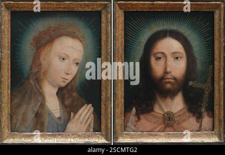 Cristo Salvator Mundi e Maria in preghiera, 1505. Foto Stock