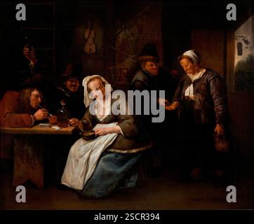 Scena della taverna, 1665-1670. Foto Stock