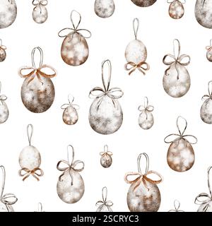 Sfondo pasquale vintage con uova di Pasqua e strisce verticali Foto Stock