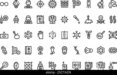 Raccolta di icone vettoriali di alta qualità con traccia modificabile. Ideale per progetti professionali e creativi Illustrazione Vettoriale