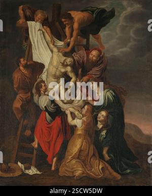 La discesa dalla Croce. Copia dopo Rubens, probabilmente del XVIII secolo. Foto Stock