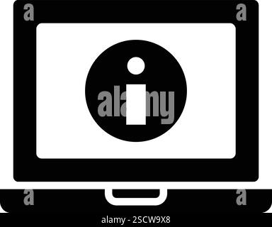 Illustrazione di progettazione dell'icona del vettore di informazioni Illustrazione Vettoriale