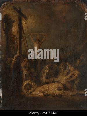 La discesa dalla Croce, copia dopo Rembrandt, probabilmente XVIII secolo. Foto Stock