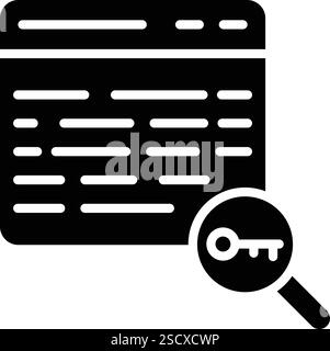 Illustrazione di progettazione dell'icona vettoriale della parola chiave Illustrazione Vettoriale