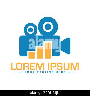 Design del logo del lettore multimediale Illustrazione Vettoriale