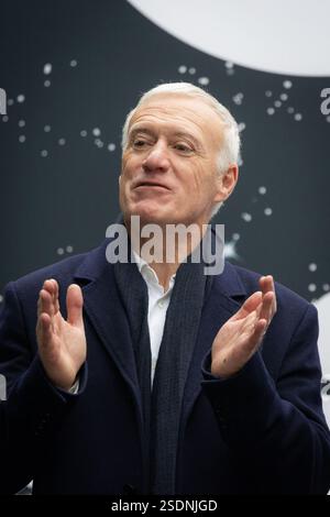 Bene, Francia. 7 febbraio 2025. Didier Deschamps partecipa alla chiusura dell'evento "Pièces Jaunes" a Nizza. Nizza, Francia il 7 febbraio 2025. Foto di Shootpix/ABACAPRESS. COM credito: Abaca Press/Alamy Live News Foto Stock