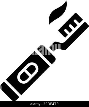 Illustrazione del design dell'icona dello spazzolino elettrico Vector Illustrazione Vettoriale