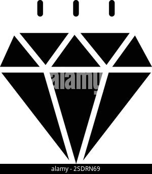 Illustrazione del progetto dell'icona del vettore GEMS Illustrazione Vettoriale