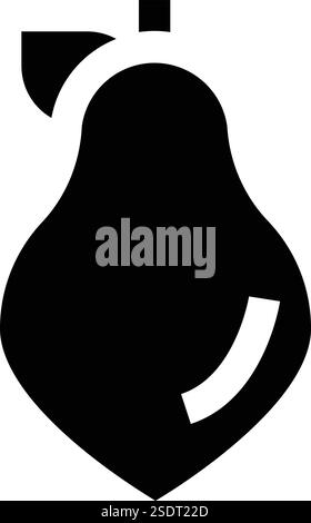 Illustrazione del design dell'icona del vettore papaya Illustrazione Vettoriale