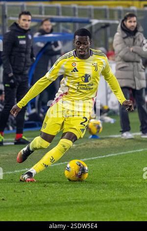 Weah Timothy Juventus FC durante la serie A Match Como 1907 vs Juventus FC - Como 7 febbraio 2025 Credit: Kines Milano/Alamy Live News Foto Stock