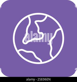 Illustrazione di progettazione dell'icona del vettore del globo Illustrazione Vettoriale