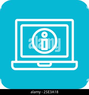 Illustrazione di progettazione dell'icona del vettore di informazioni Illustrazione Vettoriale