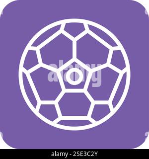 Illustrazione del design dell'icona di Football Vector Illustrazione Vettoriale
