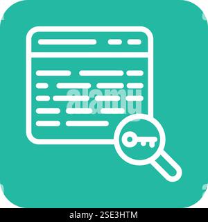 Illustrazione di progettazione dell'icona vettoriale della parola chiave Illustrazione Vettoriale