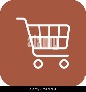 Illustrazione di progettazione dell'icona del vettore del carrello Illustrazione Vettoriale
