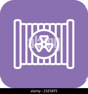 Illustrazione di progettazione dell'icona del vettore del radiatore Illustrazione Vettoriale