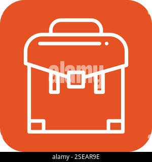 Illustrazione del design dell'icona del vettore Business Bag Illustrazione Vettoriale