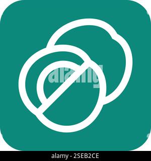 Illustrazione del design dell'icona del vettore Jujube Illustrazione Vettoriale