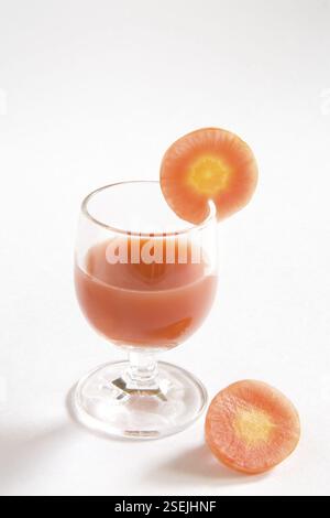 Verdure, succo di carota, gajar ka rus, India, Asia Foto Stock