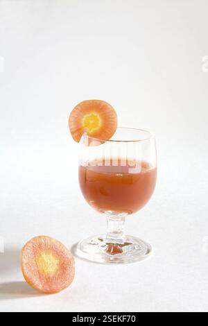 Verdure, succo di carota, gajar ka rus, India, Asia Foto Stock