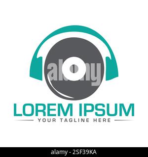 Design del logo di Media Player Illustrazione Vettoriale