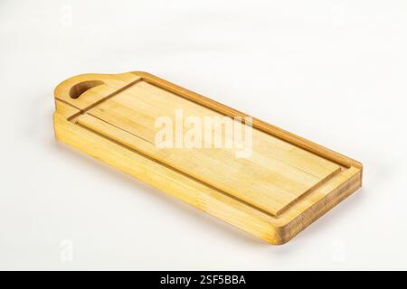 Tagliere in legno, attrezzatura kithen isolata Foto Stock