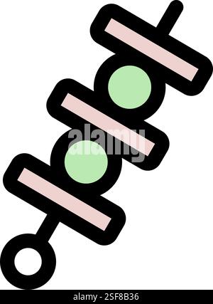 Simbolo dell'icona del barbecue - illustrazione del simbolo vettoriale del barbecue per le serate di grigliata Illustrazione Vettoriale