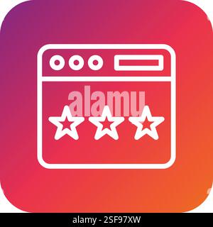 Illustrazione di progettazione dell'icona del vettore di feedback Illustrazione Vettoriale