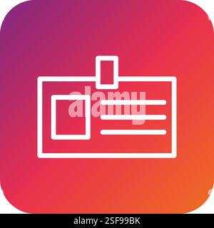 Illustrazione del progetto dell'icona del vettore della scheda dello studente Illustrazione Vettoriale