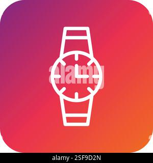 Illustrazione del design dell'icona vettoriale di Smart Watch Illustrazione Vettoriale