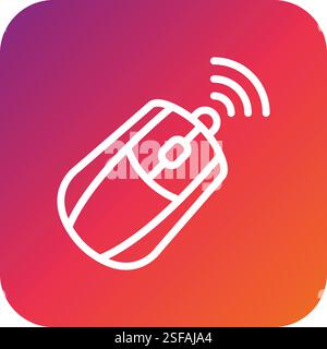 Illustrazione di progettazione dell'icona del vettore del mouse Illustrazione Vettoriale