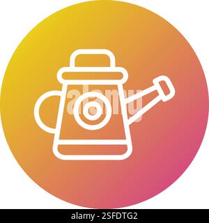 Illustrazione di progettazione dell'icona del vettore della lattina d'acqua Illustrazione Vettoriale