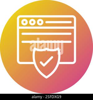 Illustrazione della progettazione dell'icona del vettore di sicurezza Illustrazione Vettoriale