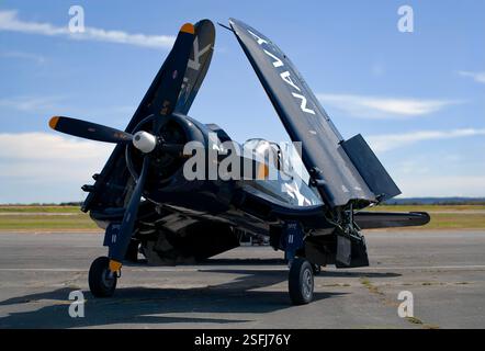 F4U Corsair a Boundary Bay Canada Foto Stock