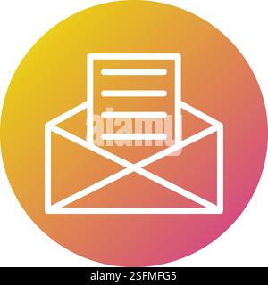 Illustrazione di progettazione dell'icona vettore inviluppo Illustrazione Vettoriale