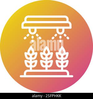 Illustrazione della progettazione dell'icona del vettore di irrigazione Illustrazione Vettoriale