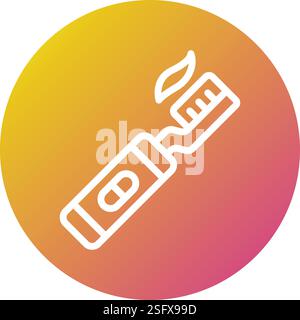 Illustrazione del design dell'icona dello spazzolino elettrico Vector Illustrazione Vettoriale