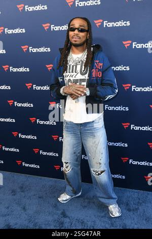 New Orleans, Stati Uniti. 9 febbraio 2025. Quavo partecipa al 2025 Fanatics Super Bowl Party al Sugar Mill l'8 febbraio 2025 a New Orleans, Louisiana. Foto: AJT/imageSPACE/Sipa USA credito: SIPA USA/Alamy Live News Foto Stock