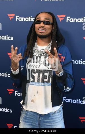 New Orleans, Stati Uniti. 9 febbraio 2025. Quavo partecipa al 2025 Fanatics Super Bowl Party al Sugar Mill l'8 febbraio 2025 a New Orleans, Louisiana. Foto: AJT/imageSPACE credito: Imagespace/Alamy Live News Foto Stock