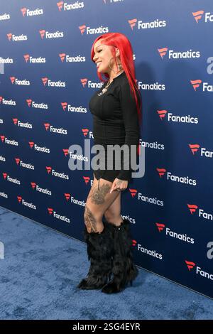 New Orleans, Stati Uniti. 9 febbraio 2025. GloRilla partecipa al 2025 Fanatics Super Bowl Party al Sugar Mill l'8 febbraio 2025 a New Orleans, Louisiana. Foto: AJT/imageSPACE credito: Imagespace/Alamy Live News Foto Stock