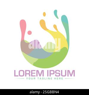 Disegno del logo di pittura Illustrazione Vettoriale