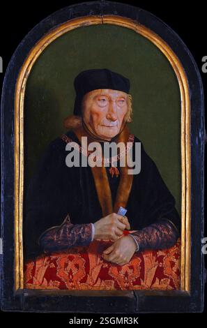 Dipinto di Pittore fiammingo settentrionale - Ritratto di Jan (1438–1516), primo conte di Egmond, marito della contessa di Egmond (Magdalena van Werdenburg, 1464–1538) Foto Stock